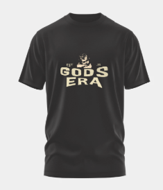 T-shirt - God's 3RA Angel Logo - Black